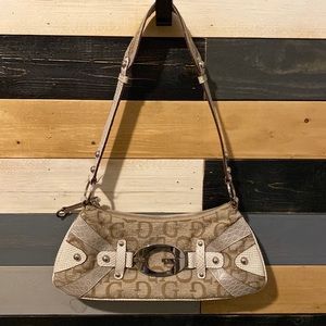 Guess Shoulder Bag Golden/Ivory color
